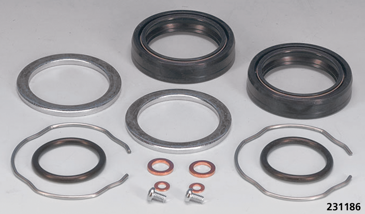 FRONT FORK OIL SEALS/KITS - Fork sealkit 35mm Kayaba XL73-74 FX73-77

Complete front fork seal kits contain all required oil seals, o-rings and seal washers to completely rebuild your front fork. | FX  |  Sportster