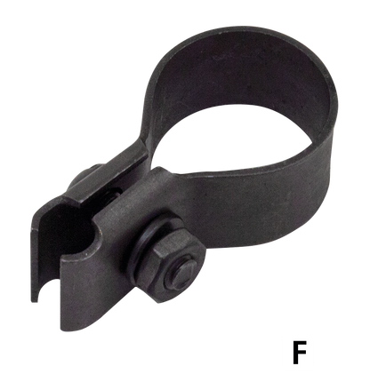 CONTROL CABLE CLAMPS FOR VINTAGE MODELS - Front brake cable clip, 1936-1948 Big Twin, 1936-1948 WL, parkerized, Samwel (OEM 4162-36, 9968) | 45"  |  Big Twin  |  KH  |  KR  |  Servi-Car  |  Sportster  |  XA