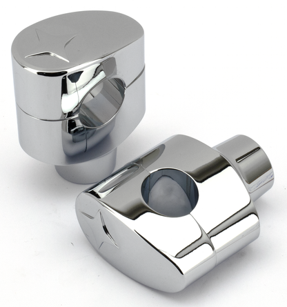 FUSION BILLET TAPERED OVAL HEAD RISERS | Big Twin | Dyna | FX | FXR | Servi-Car | Softail | Sportster | Touring | Trike