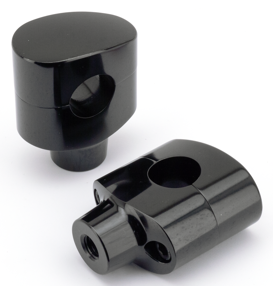 FUSION BILLET TAPERED OVAL HEAD RISERS | Big Twin | Dyna | FX | FXR | Servi-Car | Softail | Sportster | Touring | Trike