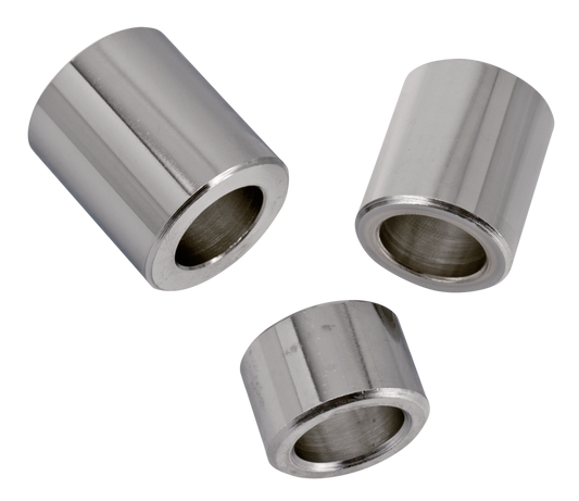 CHROME WHEEL SPACERS FOR 25MM REAR AXLES | Dyna