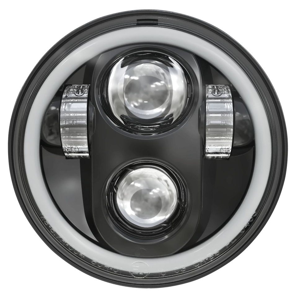 HALO 5 3/4" LED HEADLIGHT UNIT | Dyna | FXR | Scout | Softail | Sportster | Street | V-Rod
