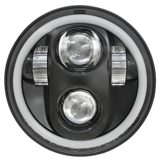 HALO 5 3/4" LED HEADLIGHT UNIT | Dyna | FXR | Scout | Softail | Sportster | Street | V-Rod