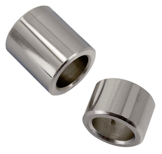 CHROME WHEEL SPACERS FOR 25MM FRONT AXLES | Dyna