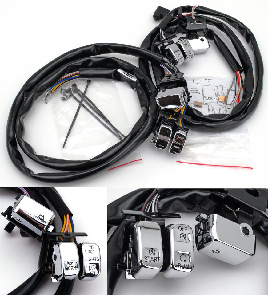 ERGONOMIC HANDLEBAR SWITCHES FOR 1996-2013 MODELS | Dyna | FXR | Softail | Touring | V-Rod