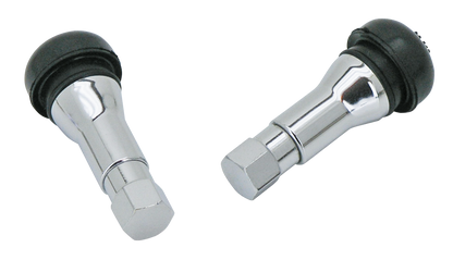 CHROME PLATED BRASS TIRE VALVE FOR TUBELESS TIRES