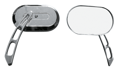 CHROME PLATED OVAL MIRROR