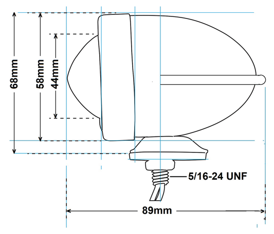 BULLET MARKER LIGHT "WINGED"