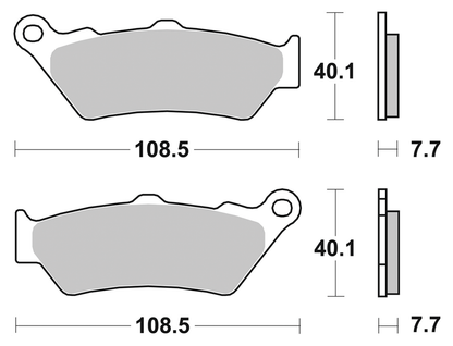 SBS FRONT DISC BRAKE PADS | Adventure Touring | Challenger | EV | FTR | Pursuit | RH Sportster | Touring