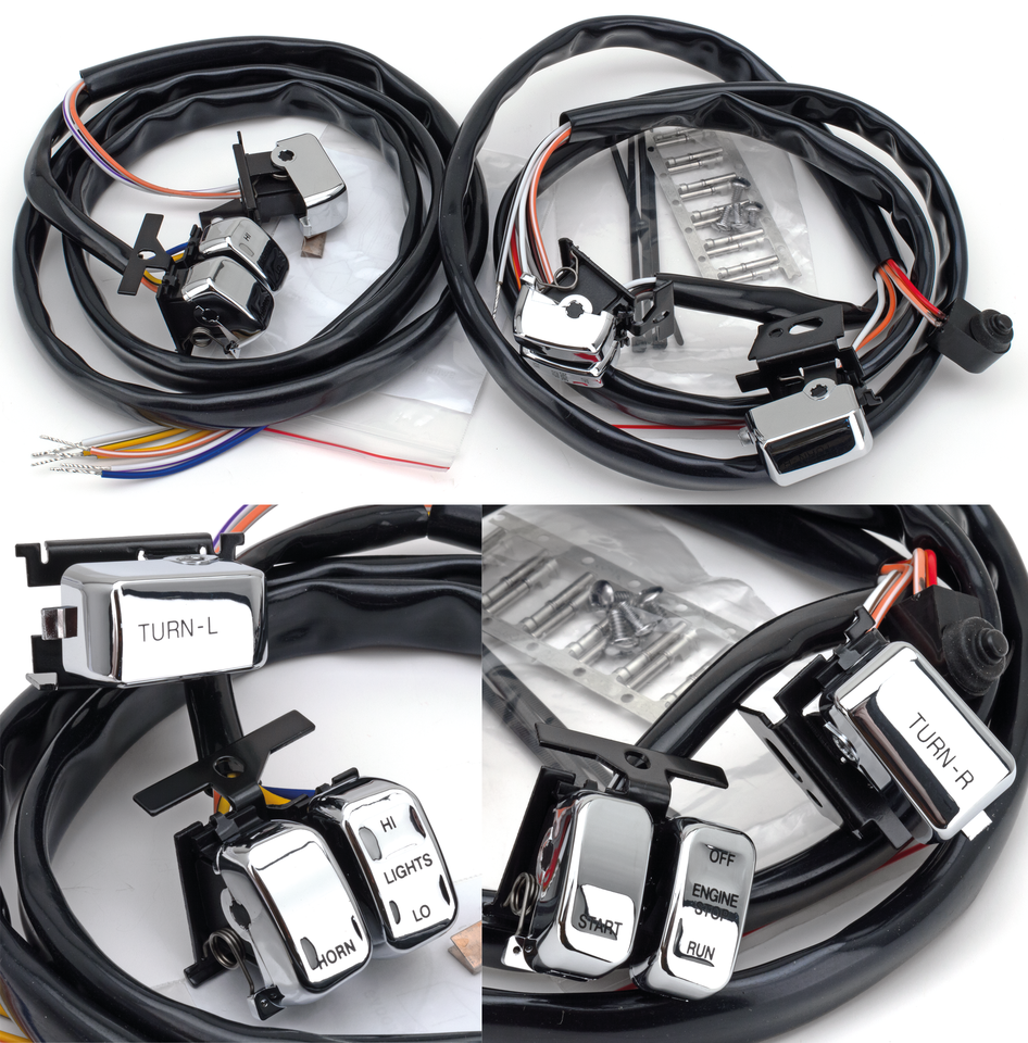 ERGONOMIC HANDLEBAR SWITCHES FOR 1996-2013 MODELS | Dyna | FXR | Softail | Touring | V-Rod