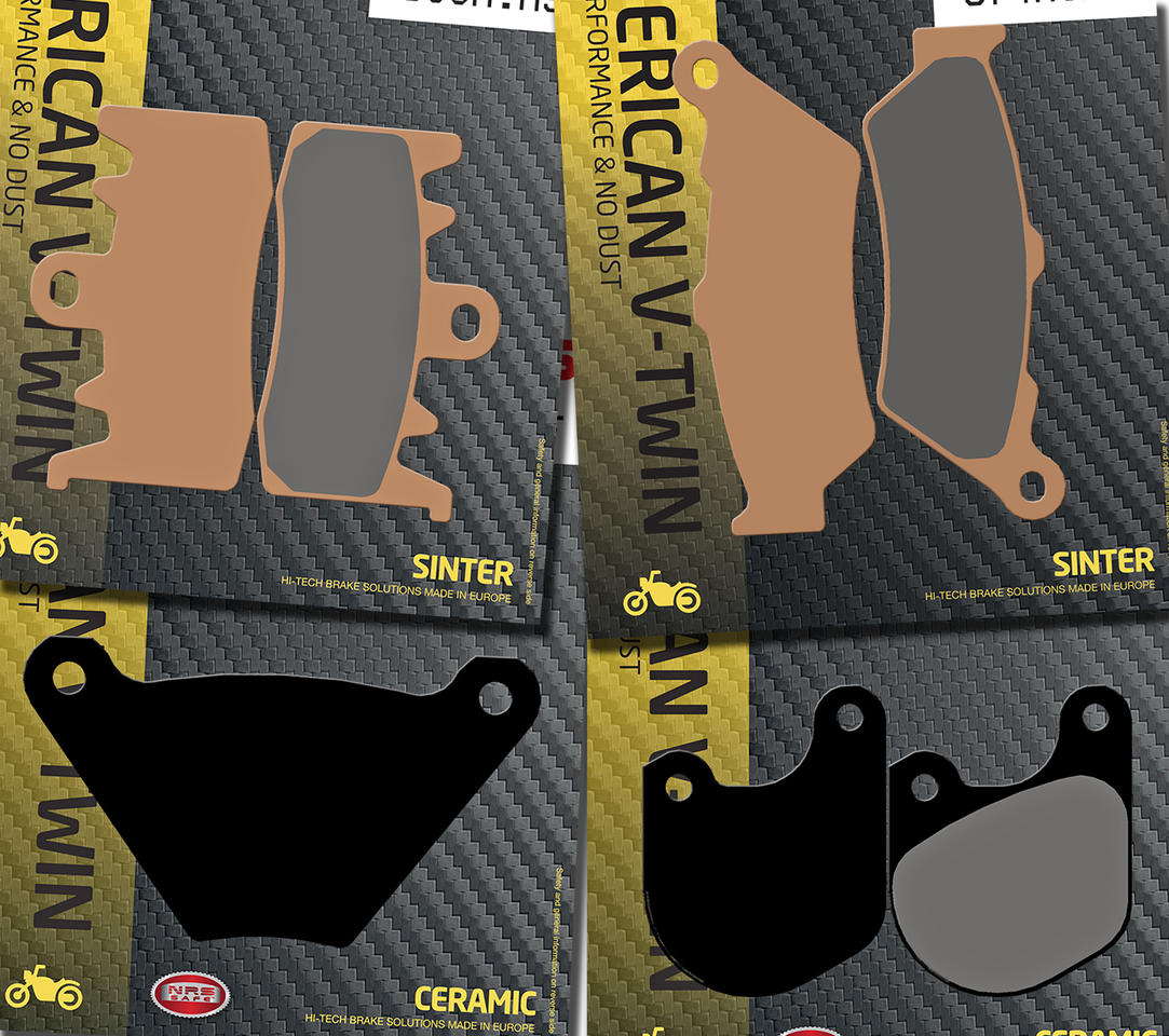SBS FRONT DISC BRAKE PADS | Adventure Touring | Challenger | EV | FTR | Pursuit | RH Sportster | Touring