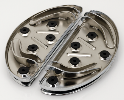 LATE MODEL "SHAKER" MOON DRIVER FLOORBOARDS | Dyna | Softail | Touring | Trike