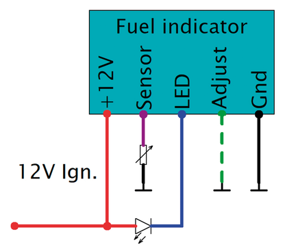 ELEKTRONIKBOX FUEL INDICATOR