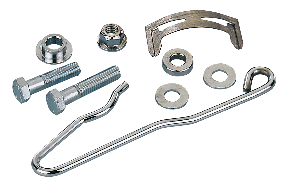 CALIPER ANTI VIBRATION KIT - Chrome rear brake caliper anti-vibration kit, 1973 thru 1981 FL &amp; FX Big Twin, Genuine Zodiac (OEM 41670-73)

For use with OEM "Banana" style brake calipers to dampen brake pad rattles. | Big Twin  |  FX  |  Touring