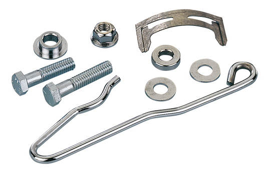CALIPER ANTI VIBRATION KIT - Chrome rear brake caliper anti-vibration kit, 1973 thru 1981 FL &amp; FX Big Twin, Genuine Zodiac (OEM 41670-73)

For use with OEM "Banana" style brake calipers to dampen brake pad rattles. | Big Twin  |  FX  |  Touring