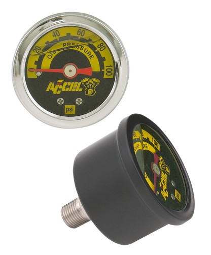 ACCEL LIQUID-FILLED OIL PRESSURE GAUGE