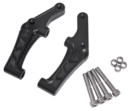 KEN'S FACTORY NEXT LEVEL MOUNTING BRACKETS FOR RADIAL BRAKE CALIPERS | Adventure Touring | Dyna | EV | FXR | Softail | Sportster | Touring | V-Rod