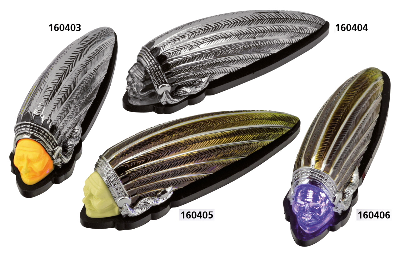 INDIAN HEAD FENDER LIGHTS