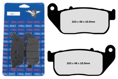 LYNDALL BRAKE PAD SETS, REAR | Dyna | FXR | Softail | Sportster