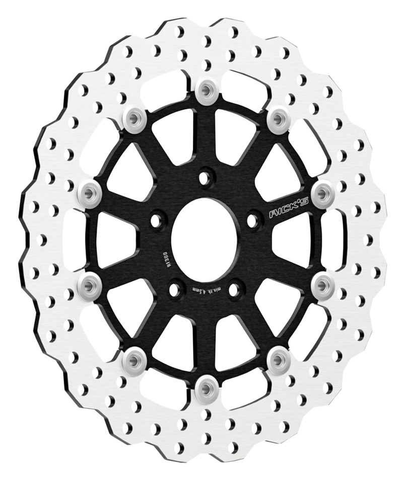 RICK'S STEVE WAVE DESIGN DISC BRAKE ROTORS | Dyna | FXR | Softail | Sportster | Touring