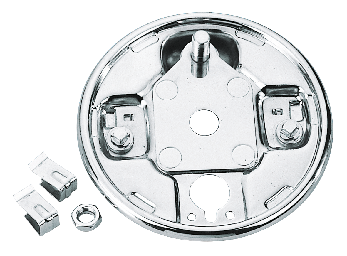 CHROME REAR BRAKE BACKING PLATES | Big Twin