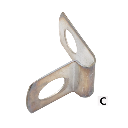 CONTROL CABLE CLAMPS FOR VINTAGE MODELS - Front brake cable clip, 1936-1948 Big Twin, 1936-1948 WL, parkerized, Samwel (OEM 4162-36, 9968) | 45"  |  Big Twin  |  KH  |  KR  |  Servi-Car  |  Sportster  |  XA