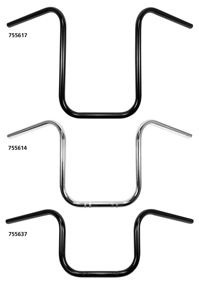 WESTLAND CUSTOMS 7/8" (22MM) DIAMETER NARROW APE HANGER HANDLEBARS | Street | Tube frame | XB