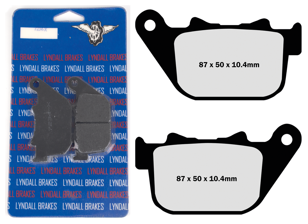 LYNDALL BRAKE PAD SETS, FRONT | Adventure Touring | Challenger | EV | FTR | Pursuit | RH Sportster | Touring