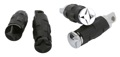 TORNADO II MALE MOUNT RIDER AND PASSENGER PEGS | Dyna | FXR | Softail | Sportster