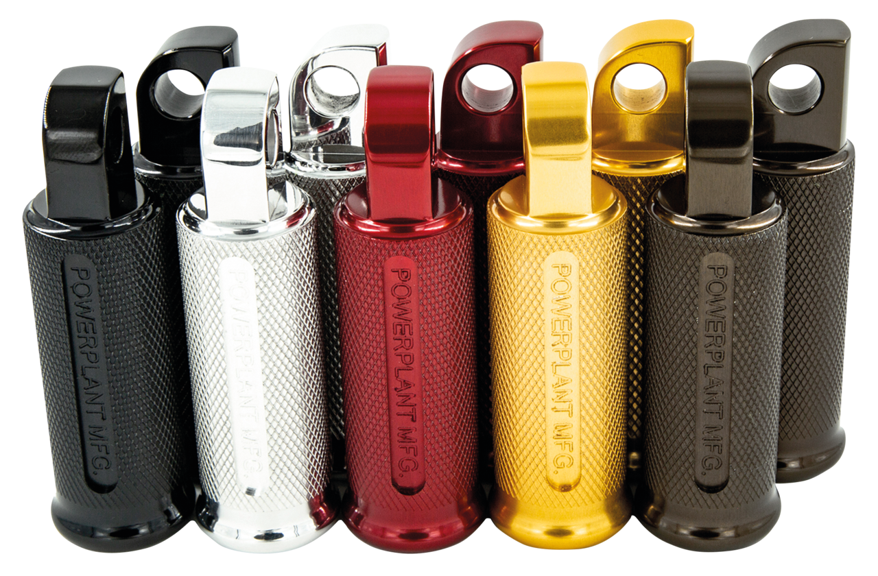 P16 POWERPLANT STANDARD MALE MOUNT SHORTY FOOT PEGS | Dyna | FXR | Softail | Sportster