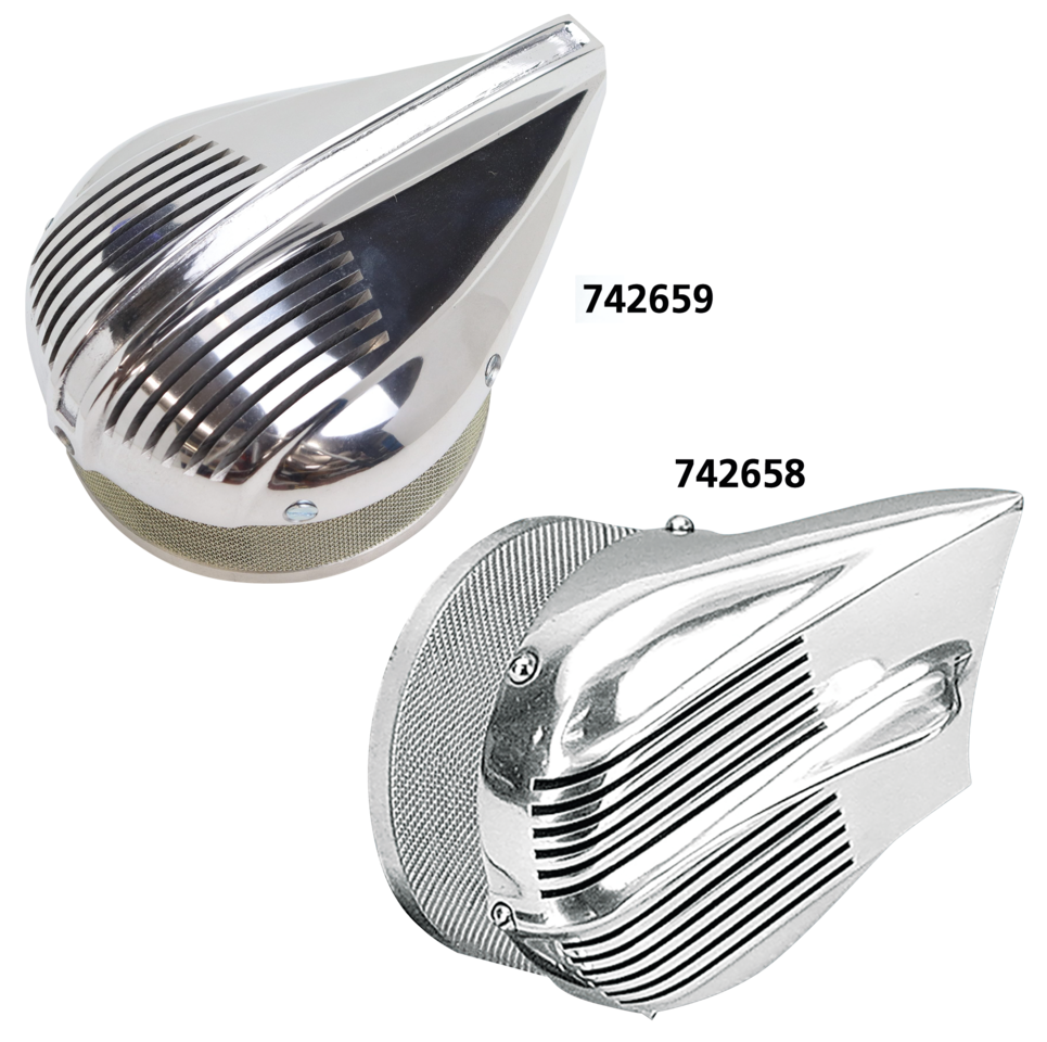 CUSTOM AIR CLEANERS FOR LINKERT CARBURETORS | 45" | Big Twin | KH | Servi-Car
