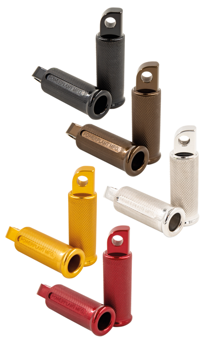 P16 POWERPLANT STANDARD MALE MOUNT SHORTY FOOT PEGS | Dyna | FXR | Softail | Sportster