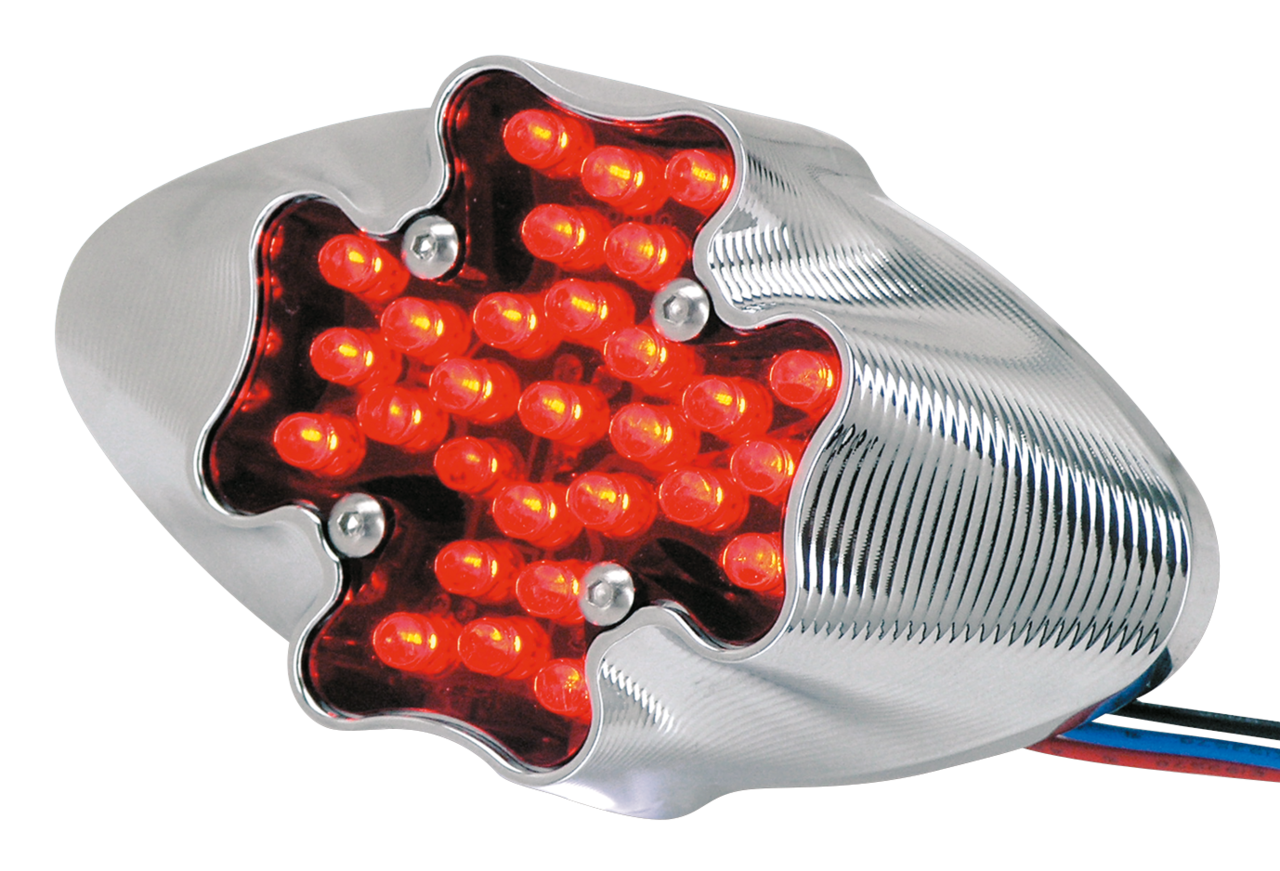 CHROME STEPPED LED TAILLIGHT