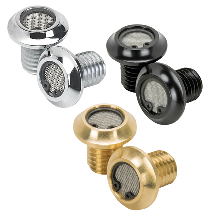 LOWBROW CUSTOMS RADIUS BREATHING BREATHER BOLTS | Dyna | FXR | Softail | Sportster | Touring