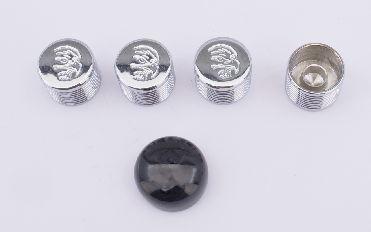 CHROME BOLT COVERS FOR HEX, ALLEN AND BUTTONHEAD BOLTS