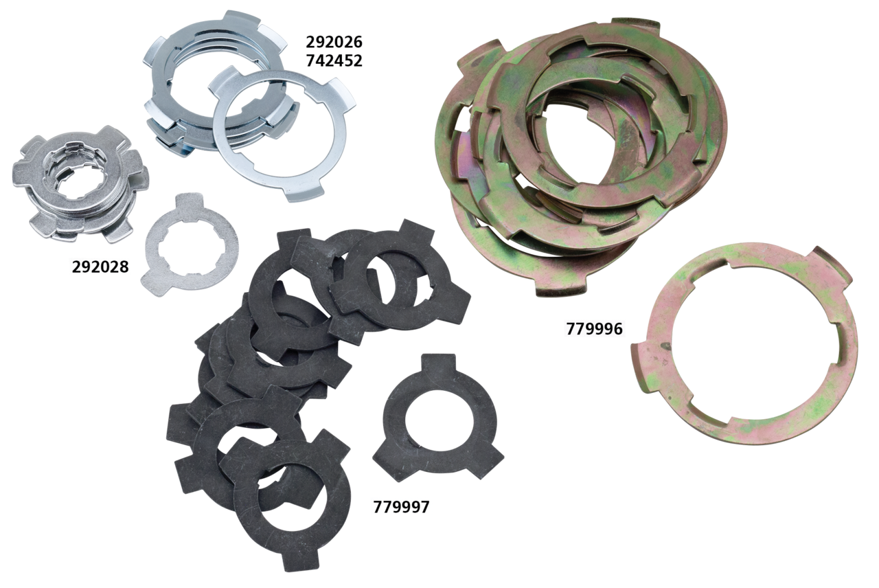 SPROCKET TAB WASHERS - Fits 1980-1983 5-speed FLT, Eastern, 10-pack (OEM 33335-79)

Numerous races have been lost by saving the cost of a tab washer. | FXR  |  Touring