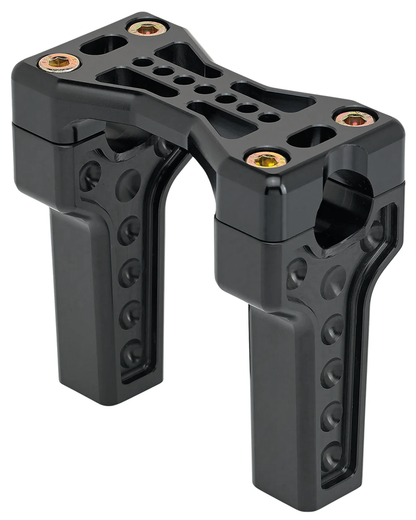 JOKER MACHINE BRIDGE CLAMP RISERS | Big Twin | Dyna | FX | FXR | Servi-Car | Softail | Sportster | Touring | Trike