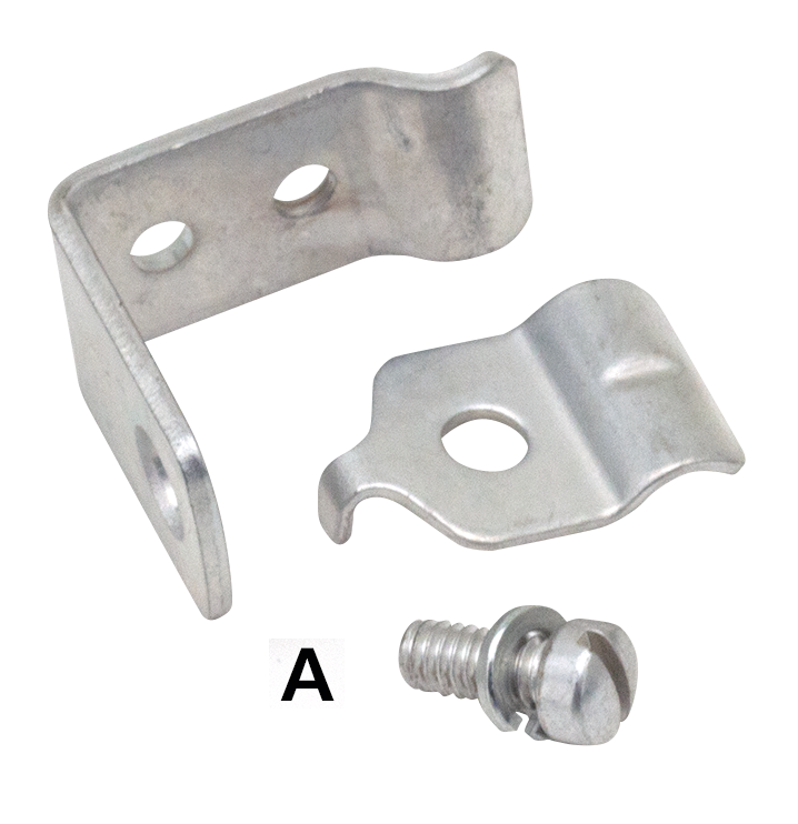 CONTROL CABLE CLAMPS FOR VINTAGE MODELS - Clutch cable bracket 1952-1956 K-models, 1957-1970 Sportster, parkerized, Colony (OEM 38676-52) | KH  |  KR  |  Sportster