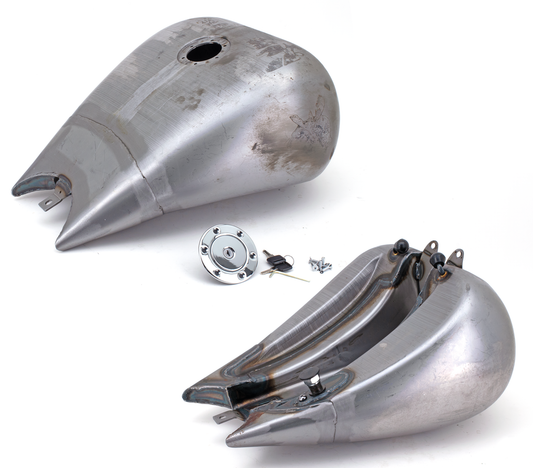 2" STRETCHED CUSTOM STYLE SMOOTH TOP TANKS FOR CARBURETOR TWIN CAM SOFTAIL | Softail