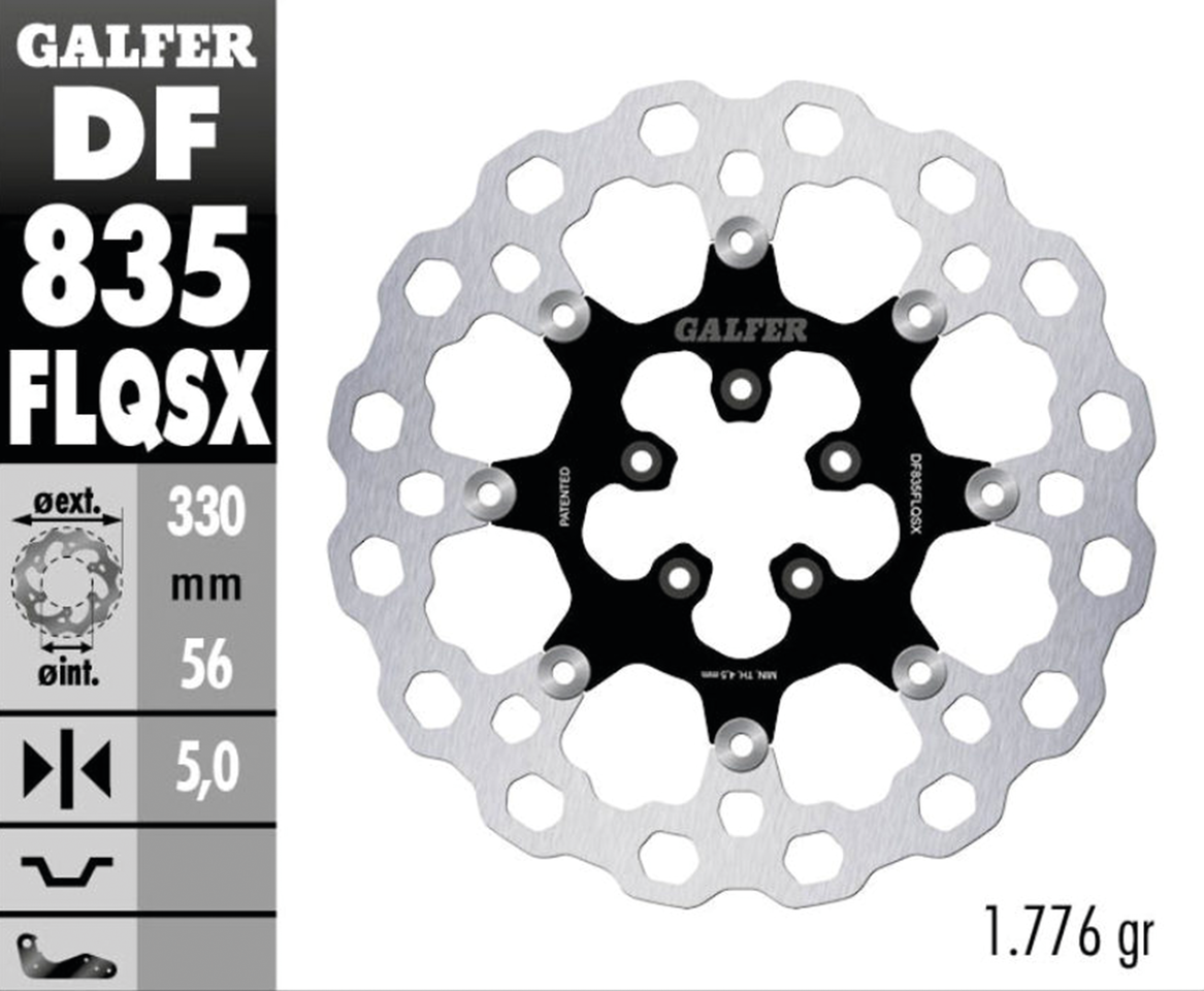 GALFER "BIG CUBIQ" DISC BRAKE ROTORS | Dyna | Softail | Sportster | Touring | V-Rod
