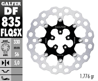 GALFER "BIG CUBIQ" DISC BRAKE ROTORS | Dyna | Softail | Sportster | Touring | V-Rod