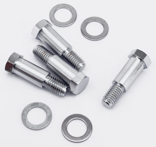 SOFTAIL SHOCK MOUNTING KIT - Shock mounting bolts, chrome, Genuine Zodiac

Special kit for Softail rear shocks contains 4 shoulder bolts (OEM 4074) &amp; washers (OEM 6724). Fits all Softail 1984-2017, 2000-2017 models only use 2 bolts. | Softail