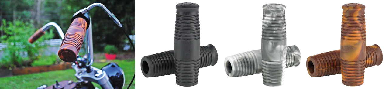 LOWBROW CUSTOMS HANDLEBAR GRIPS | Adventure Touring | Octane | RH Sportster | Scout | Street | Tube frame | XB