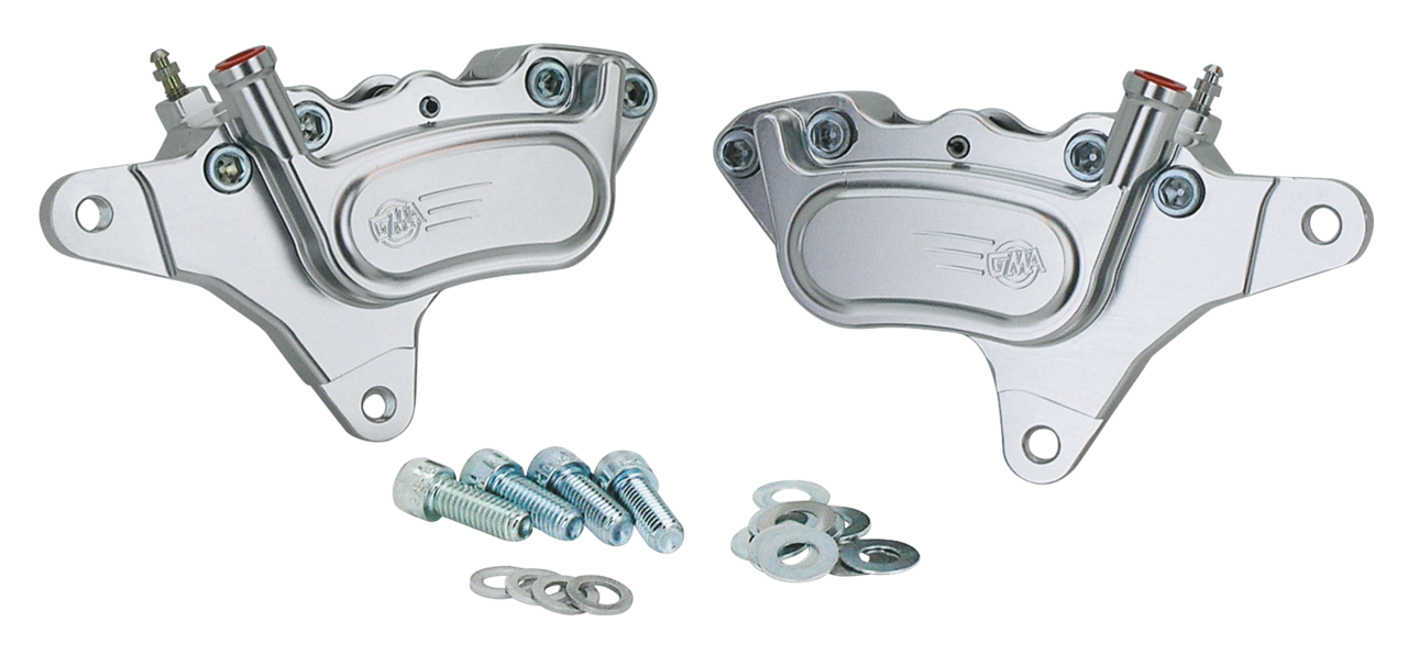 ZESTAWY PRZEDNICH JEDNOPRZECIERNYCH ZACISKÓW I WSPORNIKÓW GMA | Big Twin | Dyna | FX | FXR | Softail | Sportster | Touring 