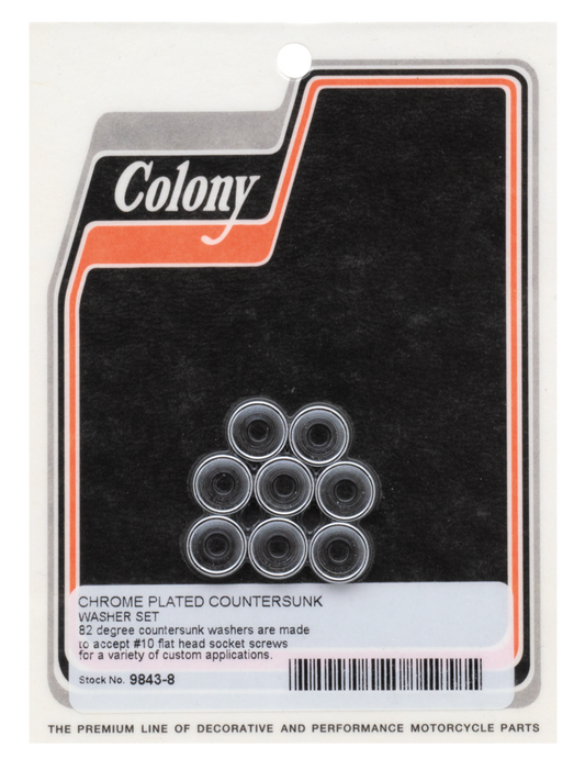 COMPANION COUNTERSUNK CHROME WASHERS