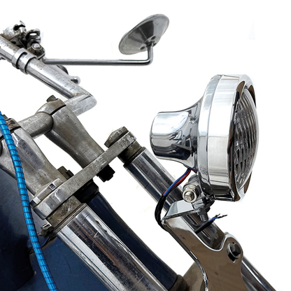 POLISHED ALUMINUM RETRO HEADLIGHT