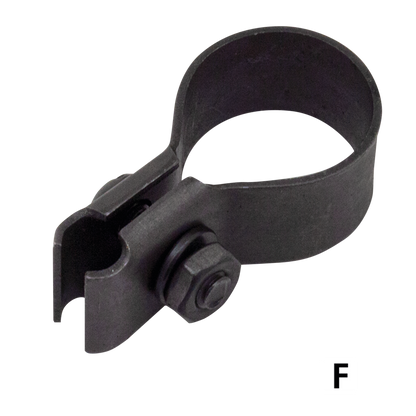 CONTROL CABLE CLAMPS FOR VINTAGE MODELS - Front brake cable clip, 1936-1948 Big Twin, 1936-1948 WL, parkerized, Samwel (OEM 4162-36, 9968) | 45"  |  Big Twin  |  KH  |  KR  |  Servi-Car  |  Sportster  |  XA