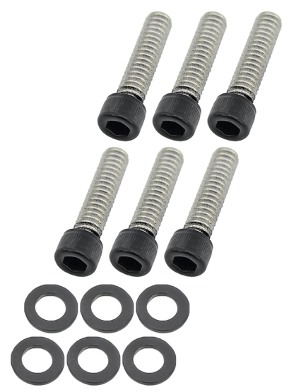 BLACK TRIPLE TREE SCREW KITS | Dyna | FXR | Sportster