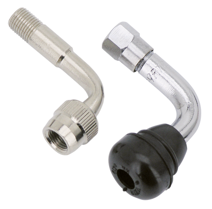 ANGLED TIRE VALVES AND VALVE ADAPTERS