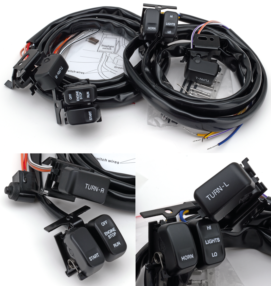 ERGONOMIC HANDLEBAR SWITCHES FOR 1996-2013 MODELS | Dyna | FXR | Softail | Touring | V-Rod